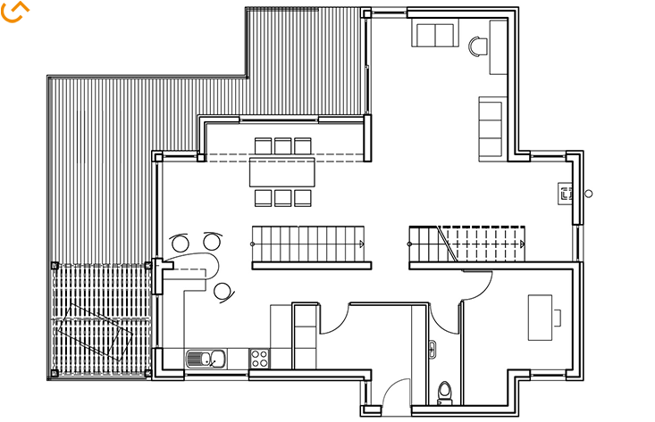 Plan Construction d'une maison individuelle sur un terrain en pente à Vétraz Monthoux