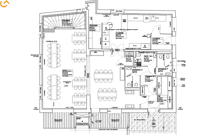 Plan Réhabilitation et mise en accessibilité de la cantine d'Avrieux