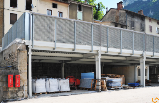 Création d'un parking et d'un atelier