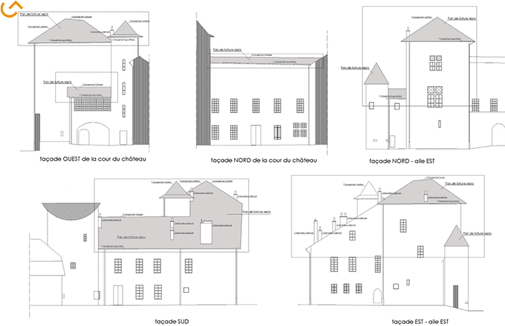 Plan Réhabilitation des toitures du Château de Cognin