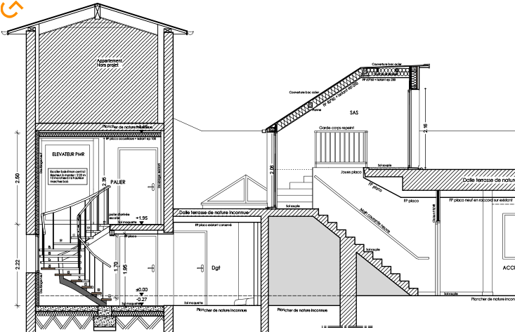 Plan Réhabilitation d'un magasin Sonance