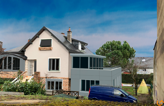 Extension d'une maison individuelle