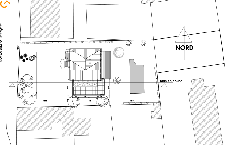 Plan Extension d'une maison individuelle